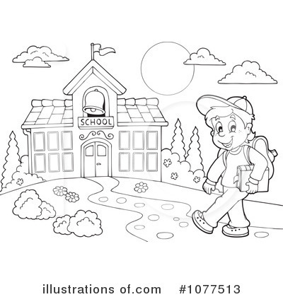 Royalty-Free (RF) Back To School Clipart Illustration by visekart - Stock Sample #1077513