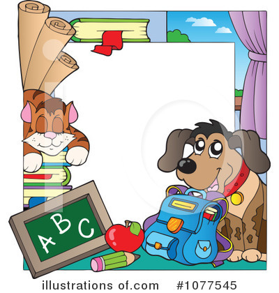 Royalty-Free (RF) Back To School Clipart Illustration by visekart - Stock Sample #1077545