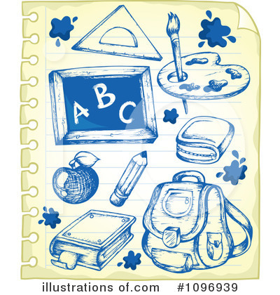 Royalty-Free (RF) Back To School Clipart Illustration by visekart - Stock Sample #1096939