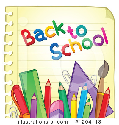 Royalty-Free (RF) Back To School Clipart Illustration by visekart - Stock Sample #1204118