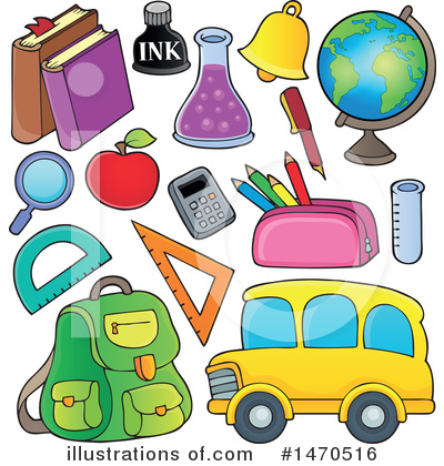 Royalty-Free (RF) Back To School Clipart Illustration by visekart - Stock Sample #1470516
