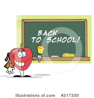 Royalty-Free (RF) Back To School Clipart Illustration by Hit Toon - Stock Sample #217330