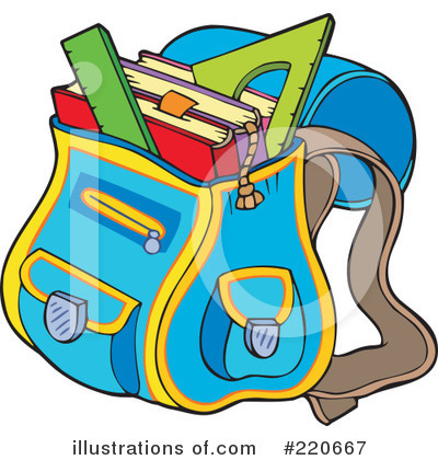 School Bag Clipart #220667 by visekart