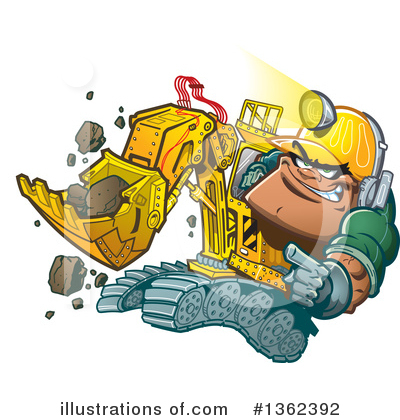 Mining Clipart #1362392 by Clip Art Mascots