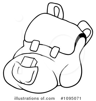 Royalty-Free (RF) Backpack Clipart Illustration by dero - Stock Sample #1095071