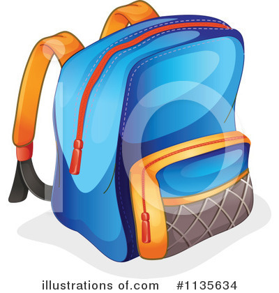 Backpack Clipart #1135634 - Illustration by Graphics RF