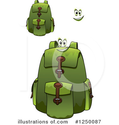 Royalty-Free (RF) Backpack Clipart Illustration by Vector Tradition SM - Stock Sample #1250087