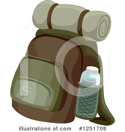 Royalty-Free (RF) Backpack Clipart Illustration by BNP Design Studio - Stock Sample #1251708