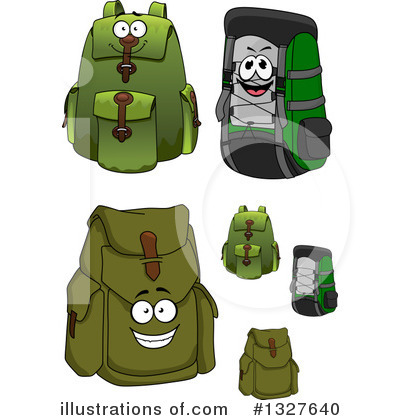 Royalty-Free (RF) Backpack Clipart Illustration by Vector Tradition SM - Stock Sample #1327640