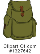 Backpack Clipart #1327642 by Vector Tradition SM
