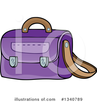 Royalty-Free (RF) Backpack Clipart Illustration by visekart - Stock Sample #1340789