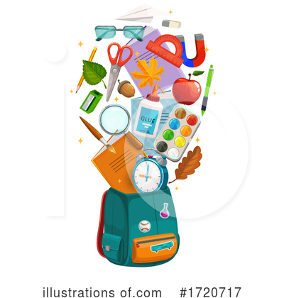 Royalty-Free (RF) Backpack Clipart Illustration by Vector Tradition SM - Stock Sample #1720717