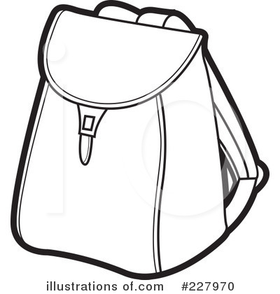 Royalty-Free (RF) Backpack Clipart Illustration by Lal Perera - Stock Sample #227970