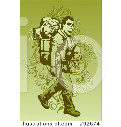 Royalty-Free (RF) Backpacker Clipart Illustration by mayawizard101 - Stock Sample #92674