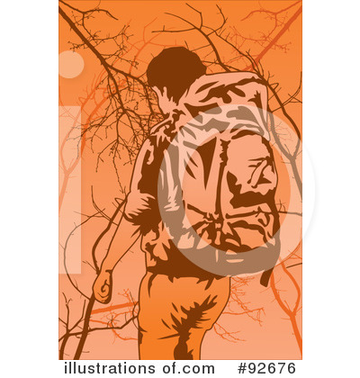 Royalty-Free (RF) Backpacker Clipart Illustration by mayawizard101 - Stock Sample #92676