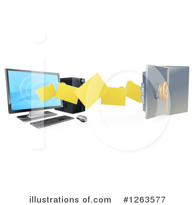 Desktop Computer Clipart #1263577 by AtStockIllustration