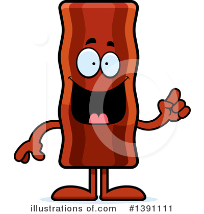 Bacon Mascot Clipart #1391111 by Cory Thoman