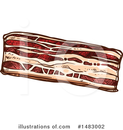 Royalty-Free (RF) Bacon Clipart Illustration by Vector Tradition SM - Stock Sample #1483002