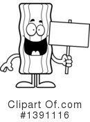 Bacon Mascot Clipart #1391116 by Cory Thoman