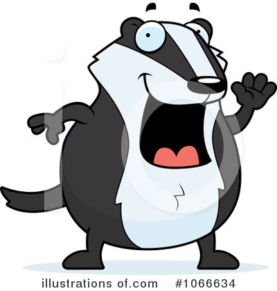 Badger Clipart #1066634 by Cory Thoman