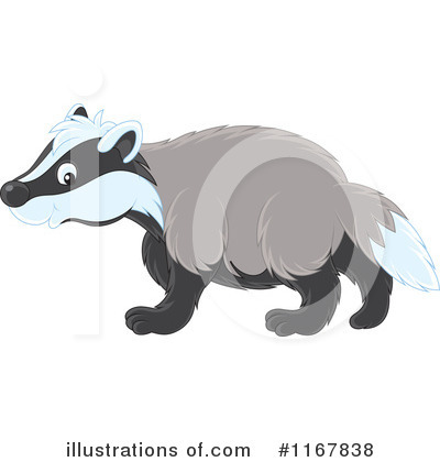 Royalty-Free (RF) Badger Clipart Illustration by Alex Bannykh - Stock Sample #1167838