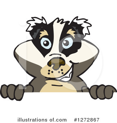 Royalty-Free (RF) Badger Clipart Illustration by Dennis Holmes Designs - Stock Sample #1272867