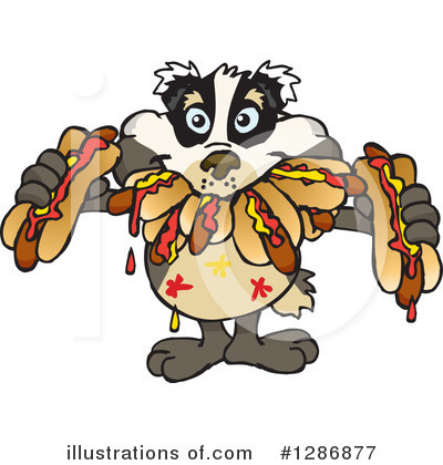 Royalty-Free (RF) Badger Clipart Illustration by Dennis Holmes Designs - Stock Sample #1286877