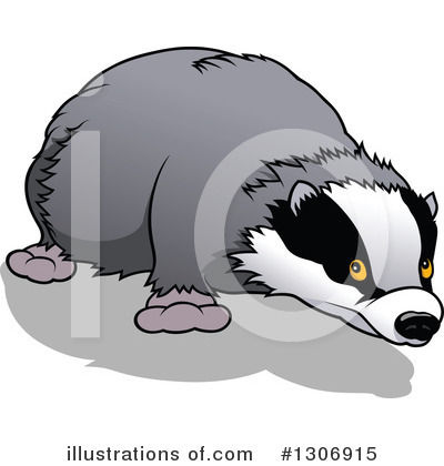 Royalty-Free (RF) Badger Clipart Illustration by dero - Stock Sample #1306915