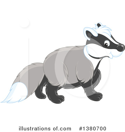 Royalty-Free (RF) Badger Clipart Illustration by Alex Bannykh - Stock Sample #1380700