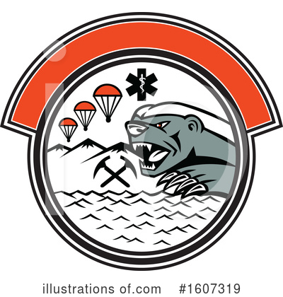 Royalty-Free (RF) Badger Clipart Illustration by patrimonio - Stock Sample #1607319