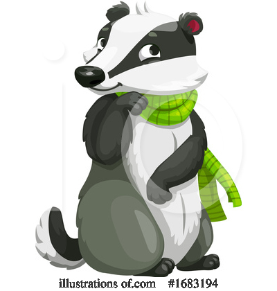 Badger Clipart #1683194 by Vector Tradition SM