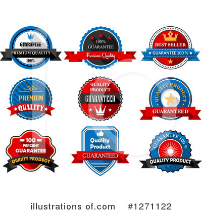 Royalty-Free (RF) Badges Clipart Illustration by Vector Tradition SM - Stock Sample #1271122