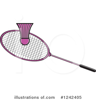 Royalty-Free (RF) Badminton Clipart Illustration by Lal Perera - Stock Sample #1242405