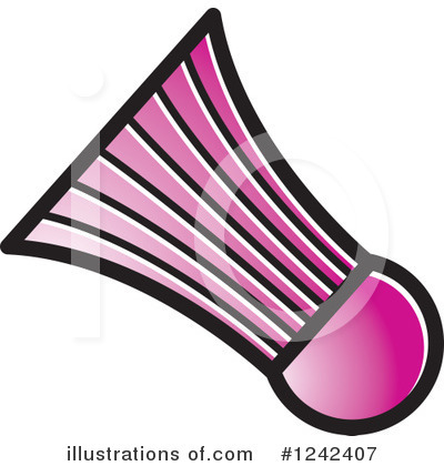 Shuttlecock Clipart #1242407 by Lal Perera