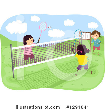 Badminton Clipart #1291841 by BNP Design Studio