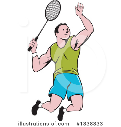 Royalty-Free (RF) Badminton Clipart Illustration by patrimonio - Stock Sample #1338333
