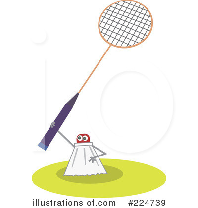 Royalty-Free (RF) Badminton Clipart Illustration by Prawny - Stock Sample #224739