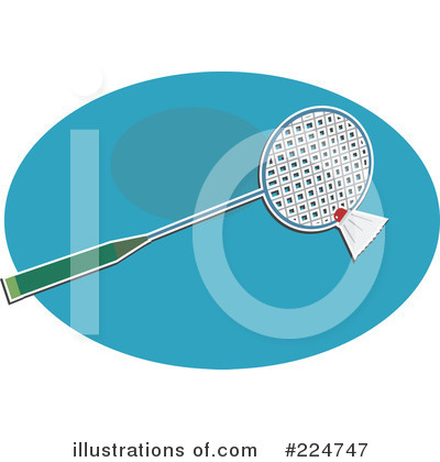Royalty-Free (RF) Badminton Clipart Illustration by Prawny - Stock Sample #224747