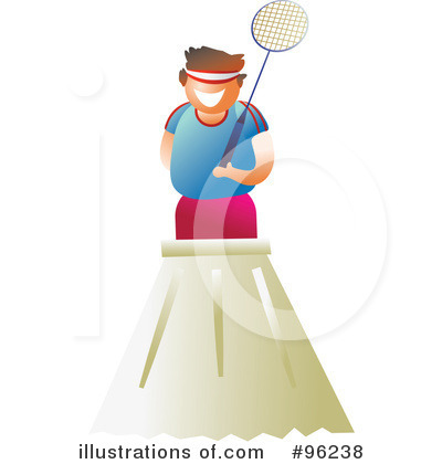 Royalty-Free (RF) Badminton Clipart Illustration by Prawny - Stock Sample #96238