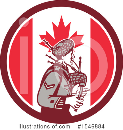 Royalty-Free (RF) Bagpiper Clipart Illustration by patrimonio - Stock Sample #1546884