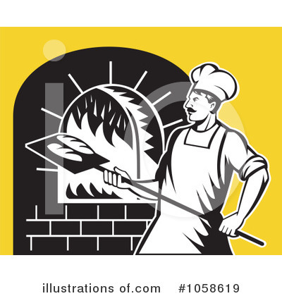 Royalty-Free (RF) Baker Clipart Illustration by patrimonio - Stock Sample #1058619