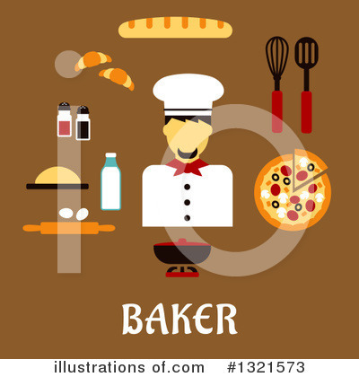 Royalty-Free (RF) Baker Clipart Illustration by Vector Tradition SM - Stock Sample #1321573