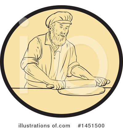 Royalty-Free (RF) Baker Clipart Illustration by patrimonio - Stock Sample #1451500
