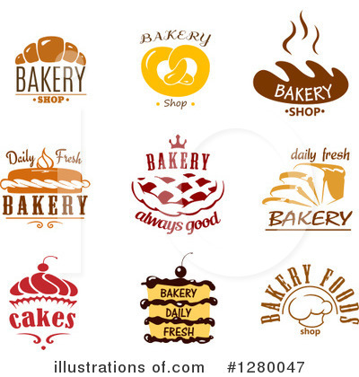 Royalty-Free (RF) Bakery Clipart Illustration by Vector Tradition SM - Stock Sample #1280047
