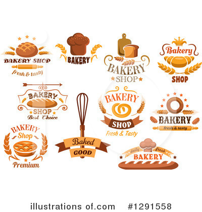 Royalty-Free (RF) Bakery Clipart Illustration by Vector Tradition SM - Stock Sample #1291558