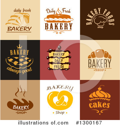 Royalty-Free (RF) Bakery Clipart Illustration by Vector Tradition SM - Stock Sample #1300167