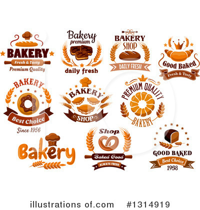 Royalty-Free (RF) Bakery Clipart Illustration by Vector Tradition SM - Stock Sample #1314919