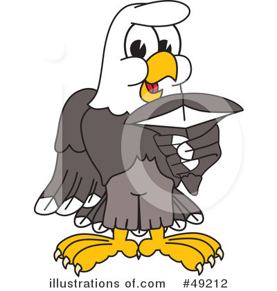 Royalty-Free (RF) Bald Eagle Character Clipart Illustration by Mascot Junction - Stock Sample #49212