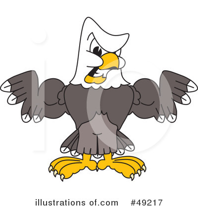 Royalty-Free (RF) Bald Eagle Character Clipart Illustration by Mascot Junction - Stock Sample #49217