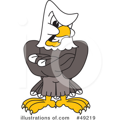 Royalty-Free (RF) Bald Eagle Character Clipart Illustration by Mascot Junction - Stock Sample #49219